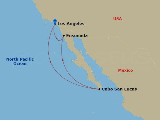 itinerary for Cabo & Ensenada Explorer