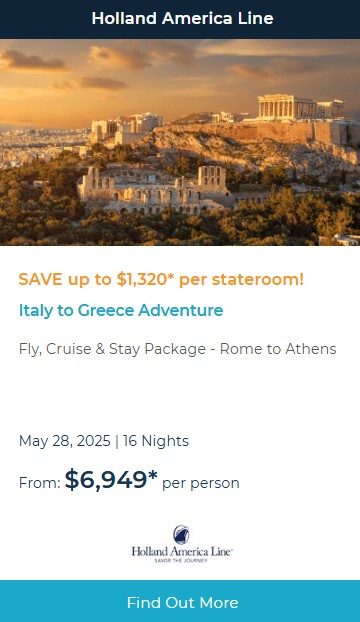 Italy to Greece Adventure